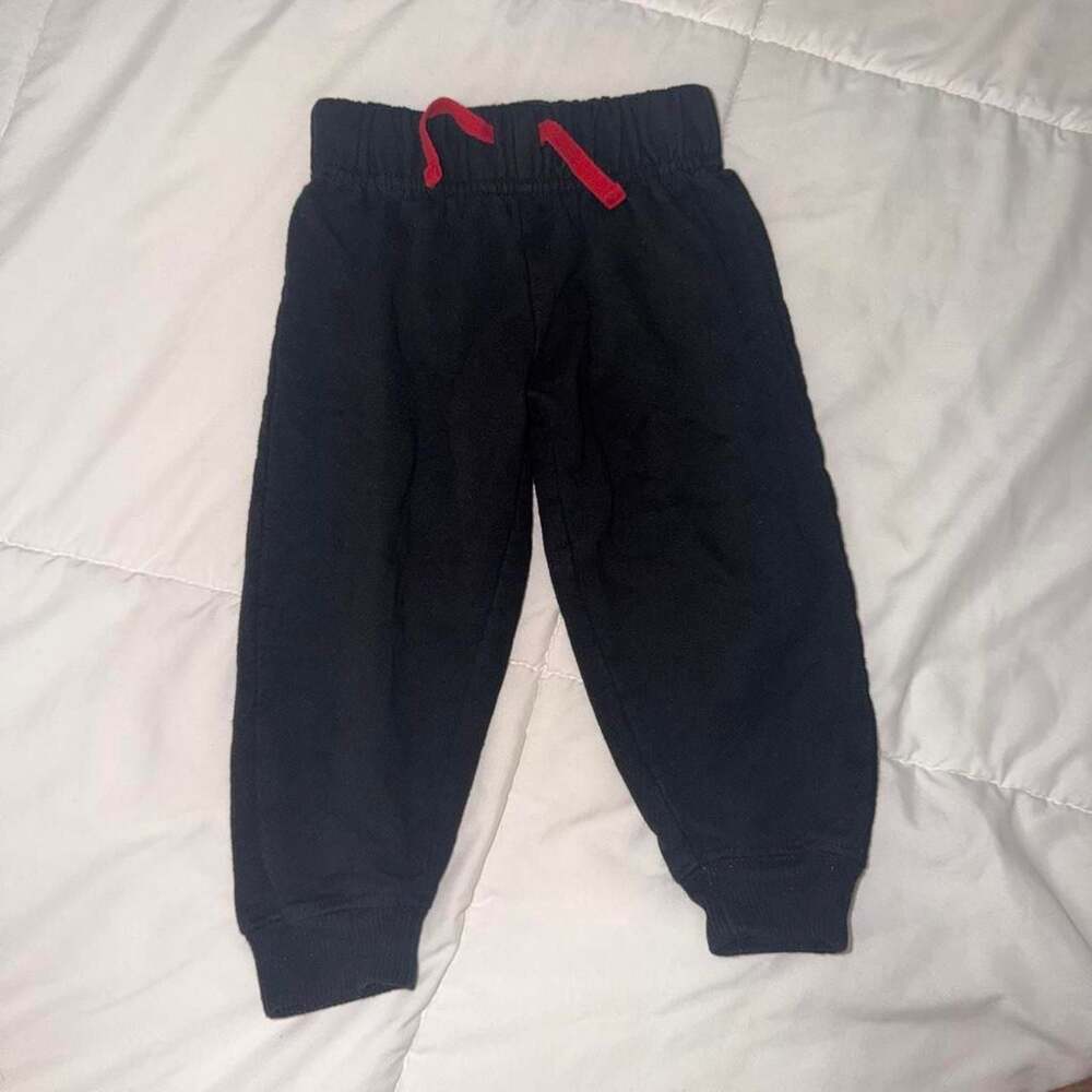 Junior Minnie Mouse Black Jogger Sweatpants 18M